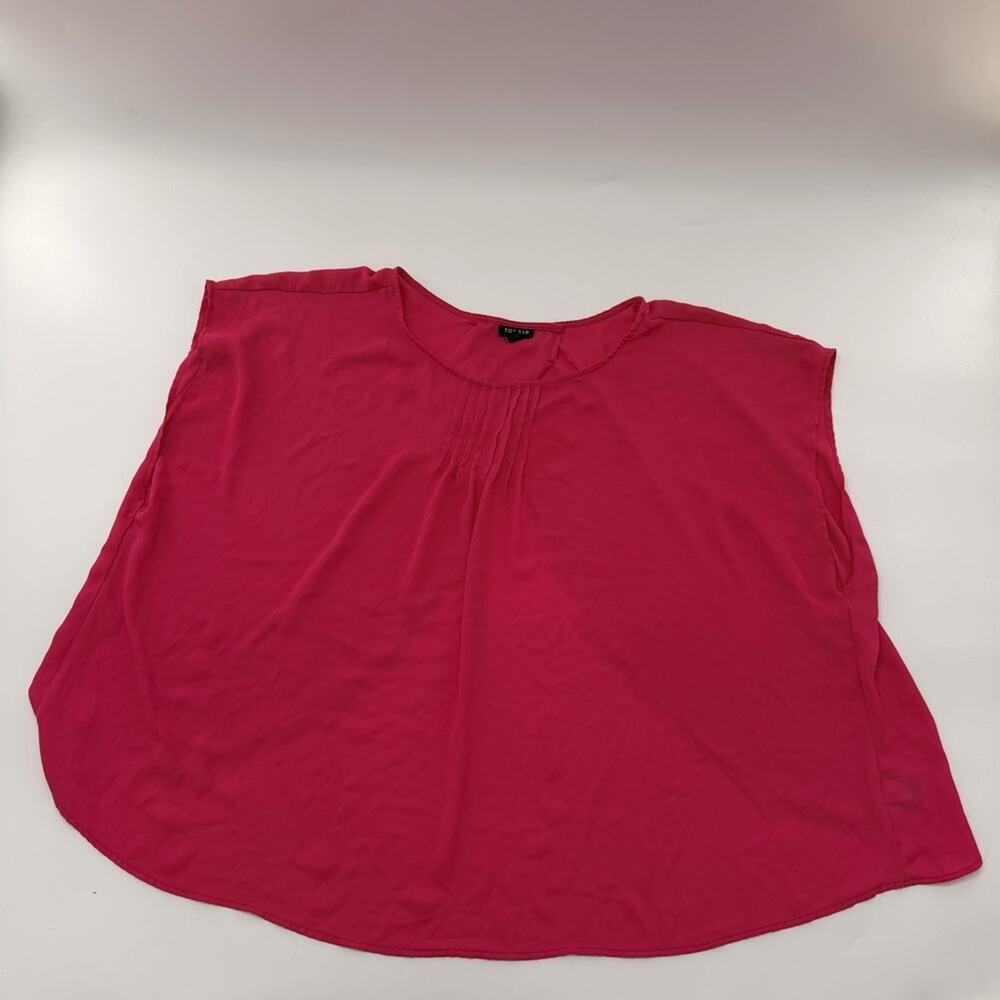Torrid Georgette Dolan Crop Top Plus Size HOT PINK Women’s 3X